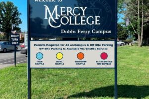 Campus wayfinding signage by Admark Graphics